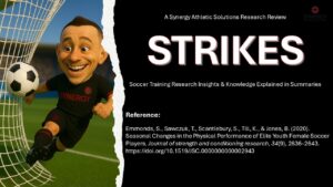 “Study reference: Emmonds et al. 2020 JSCR seasonal changes youth female soccer”